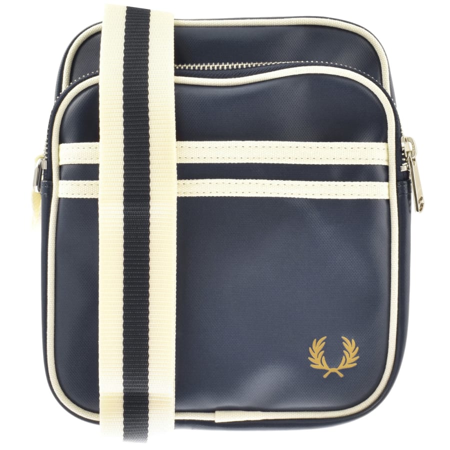 Fred Perry Classic Side Bag Carbon Blue Ecru One Size